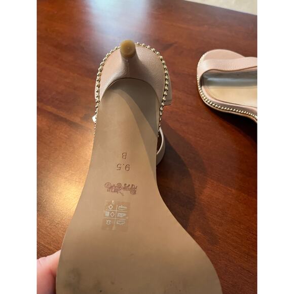 Coach Maude Two Piece Kitten Heel Dress Sandals Size 9.5 - Picture 10 of 12